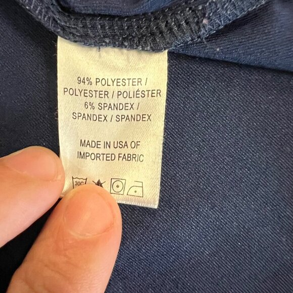 FG Tech Men's Short Sleeve Polo Shirt Navy/Multi Size Medium - Picture 9 of 9